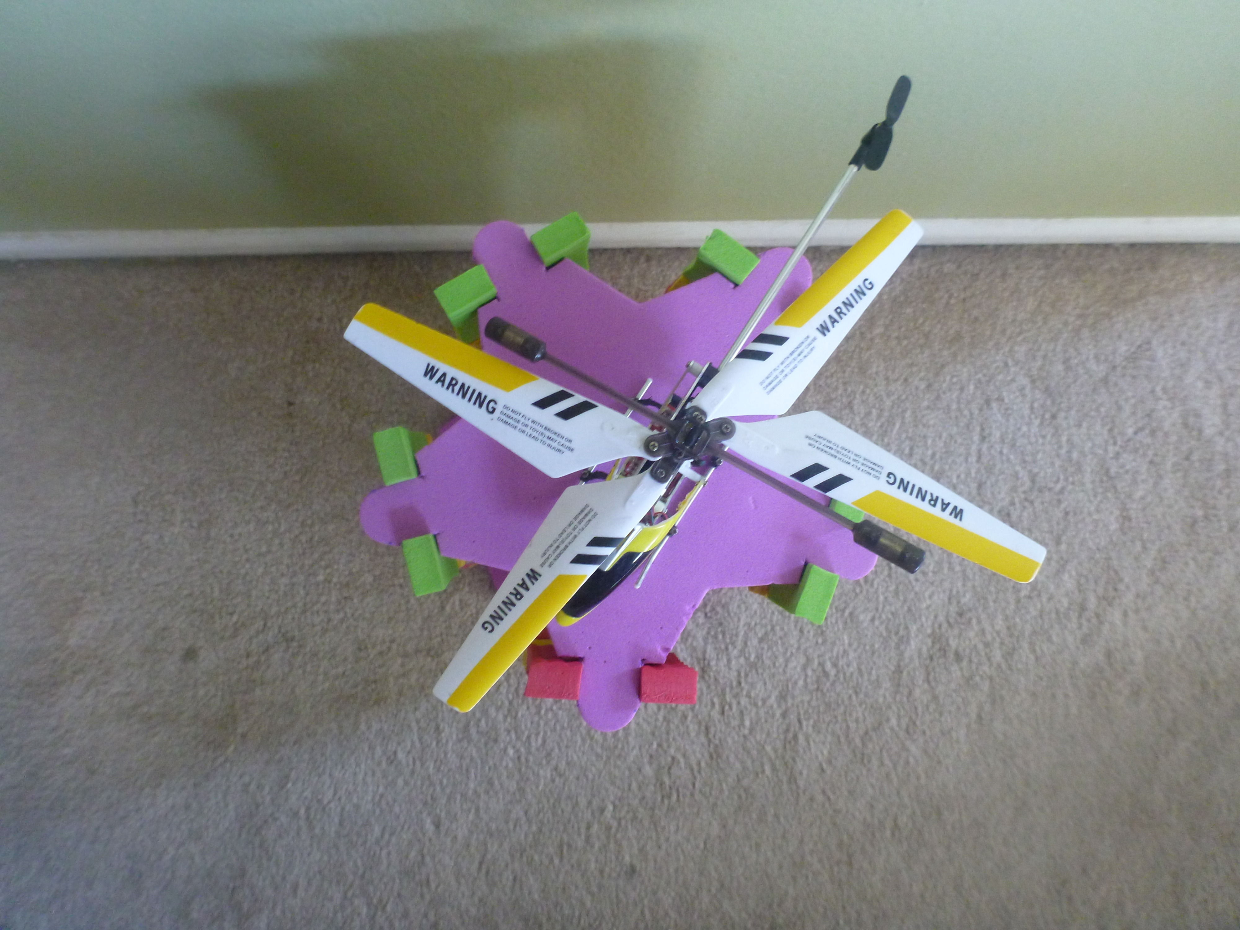 RC Hobby Micro Helicopter Heli Pad Low-poly 3D model_2