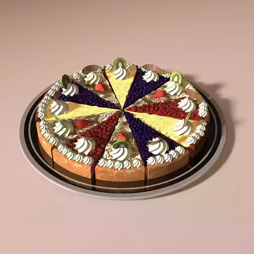 Cake cheesecake on plate