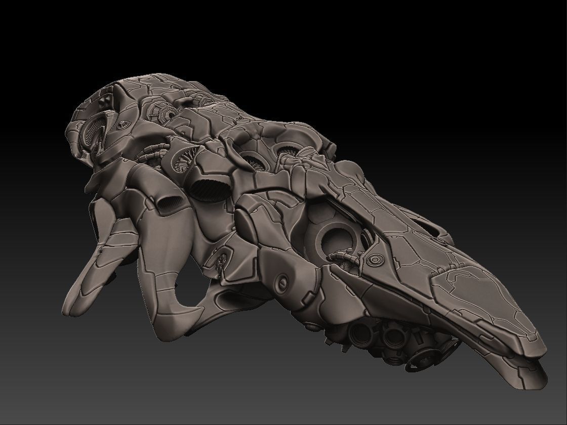 SciFi Spaceship Condor Low-poly 3D model_8