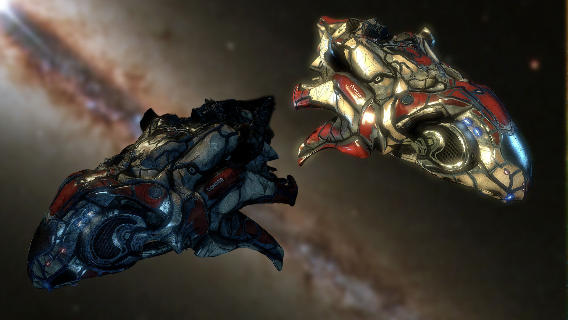 SciFi Spaceship Condor Low-poly 3D model_6