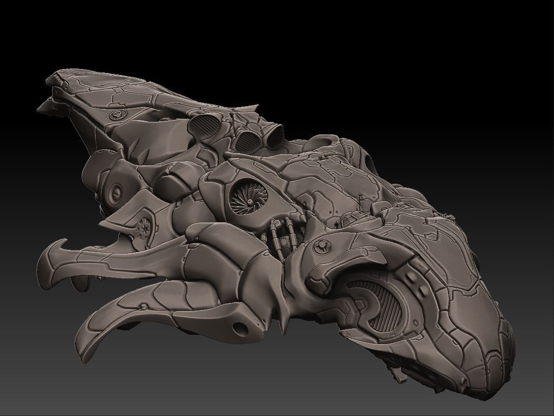 SciFi Spaceship Condor Low-poly 3D model_7