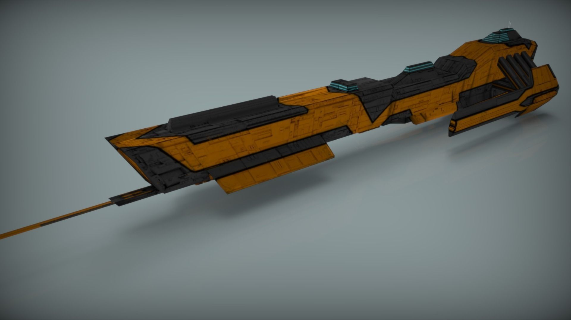 Scifi Space Starterkit Lowpoly  Free low-poly 3D model_4