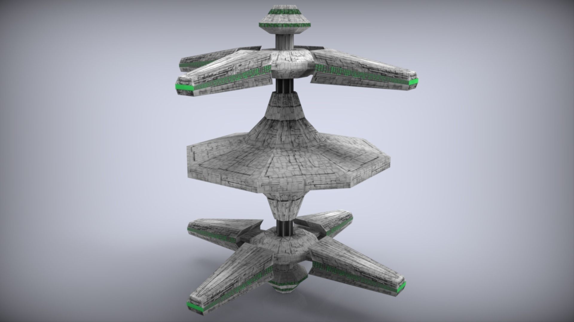 Scifi Space Starterkit Lowpoly  Free low-poly 3D model_6