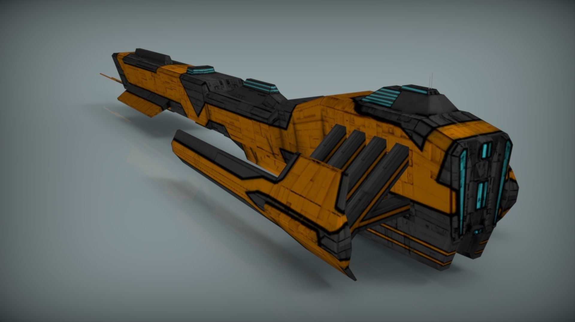 Scifi Space Starterkit Lowpoly  Free low-poly 3D model_5