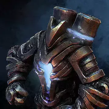 Armored Golem Low-poly 3D model