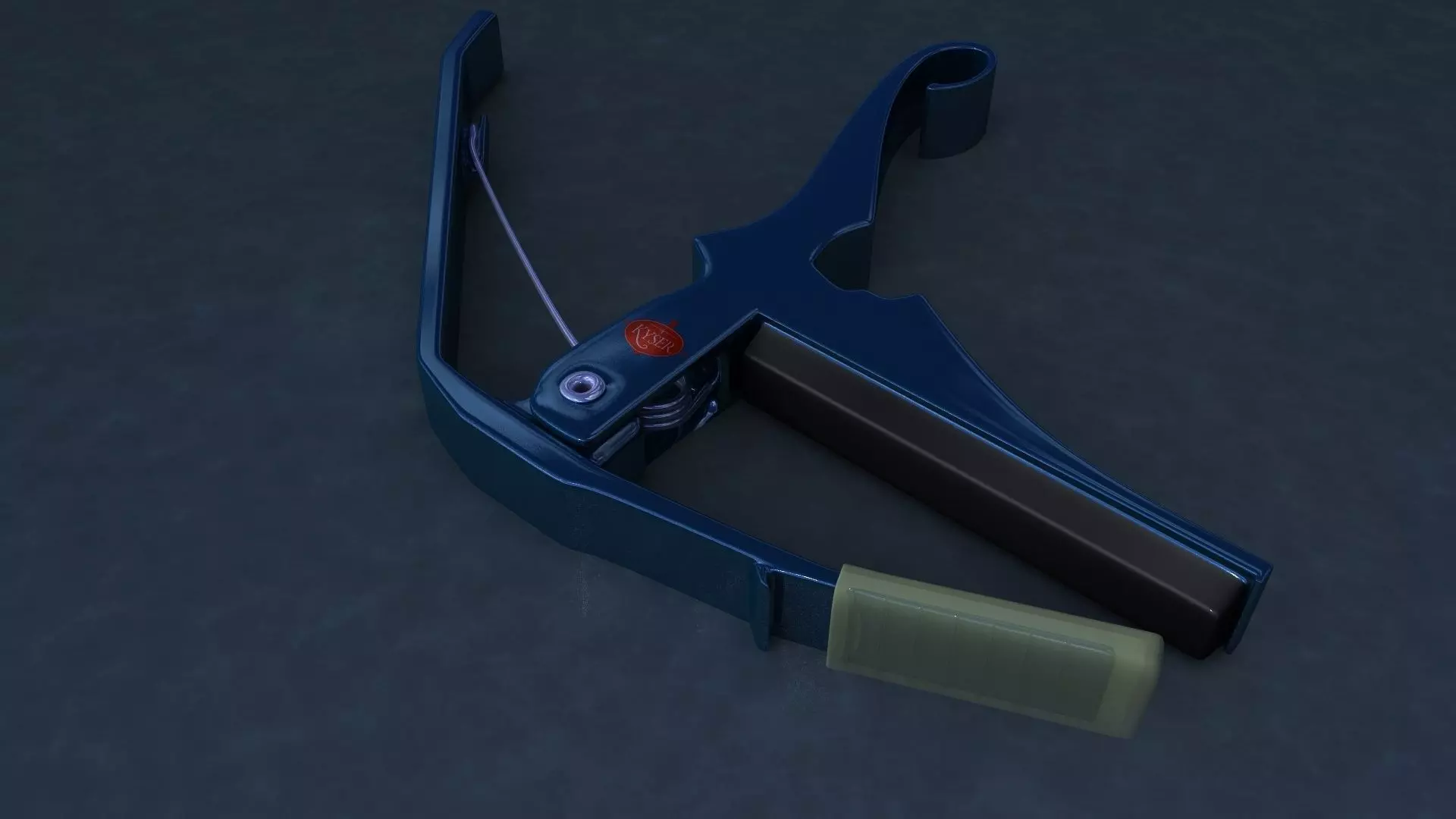 guitar quickchange Kyser Free low-poly 3D model