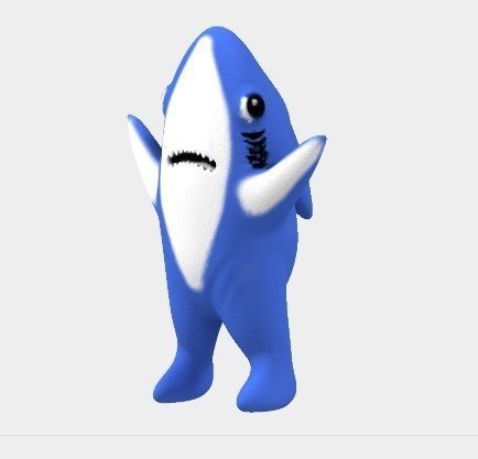 Shark Meme 3D print model_1