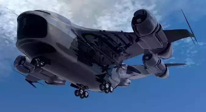 HN 245 Military Dropship 3D model