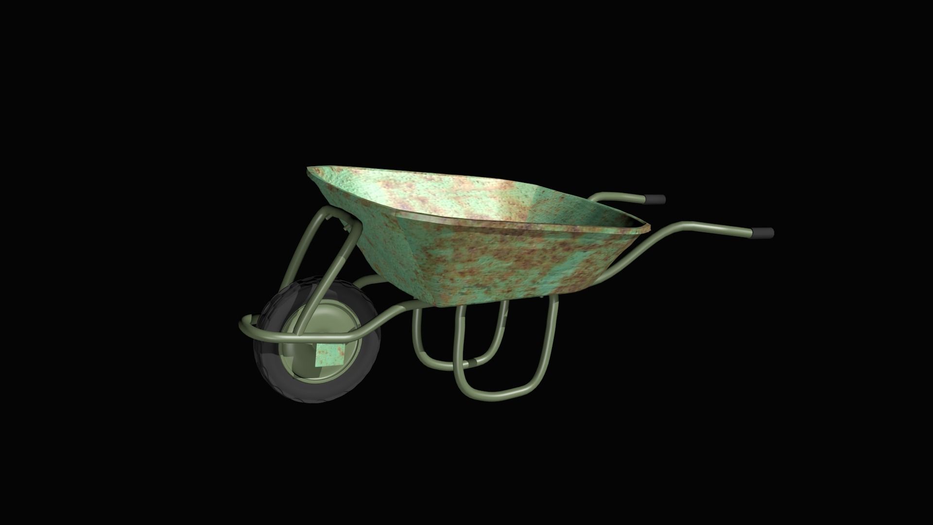 farmer wheelbarrow  Free 3D model_0