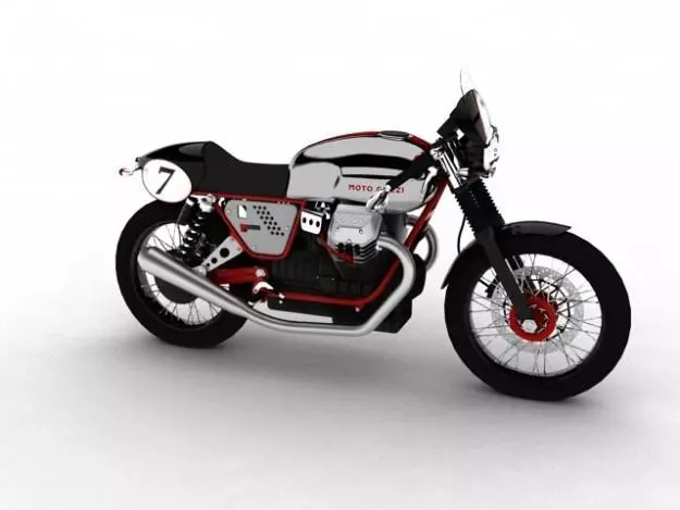 Moto Guzzi V7 Clubman Racer 2010 3D model