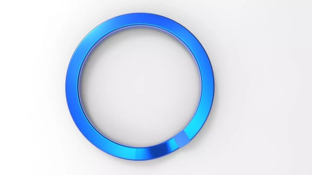 Ring for Key Chain 3D model_0