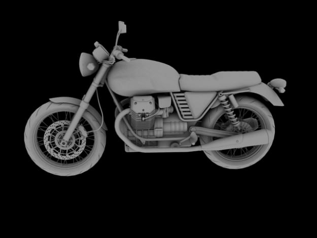 Moto Guzzi V7 Classic 2010 3D model_7