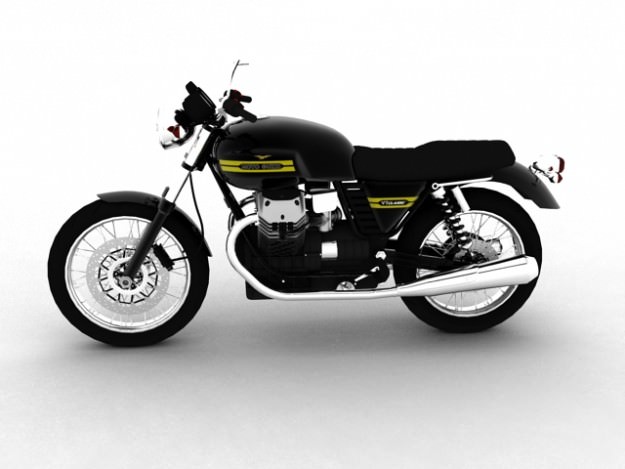Moto Guzzi V7 Classic 2010 3D model_2