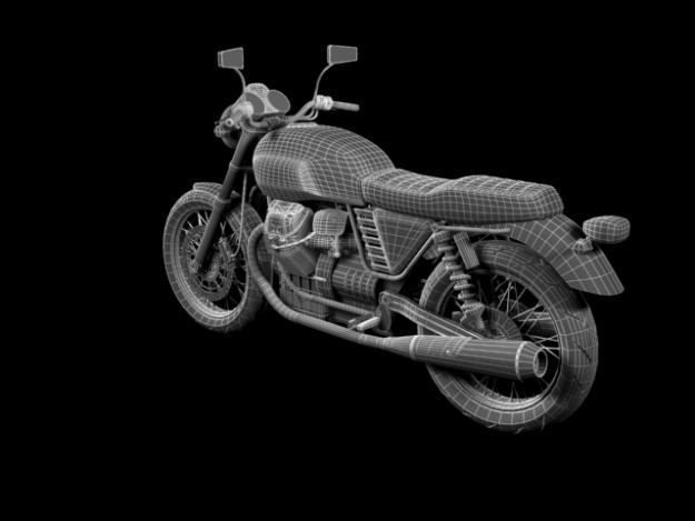 Moto Guzzi V7 Classic 2010 3D model_14
