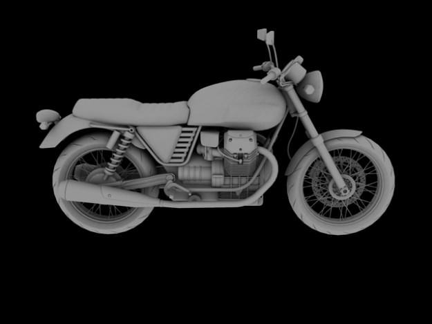 Moto Guzzi V7 Classic 2010 3D model_10