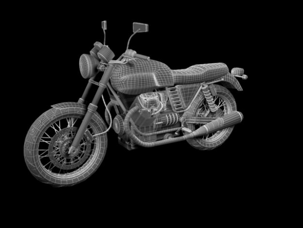 Moto Guzzi V7 Classic 2010 3D model_12