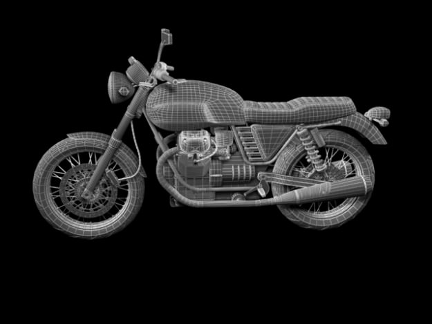 Moto Guzzi V7 Classic 2010 3D model_13