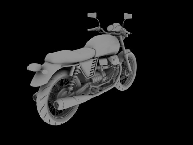 Moto Guzzi V7 Classic 2010 3D model_9