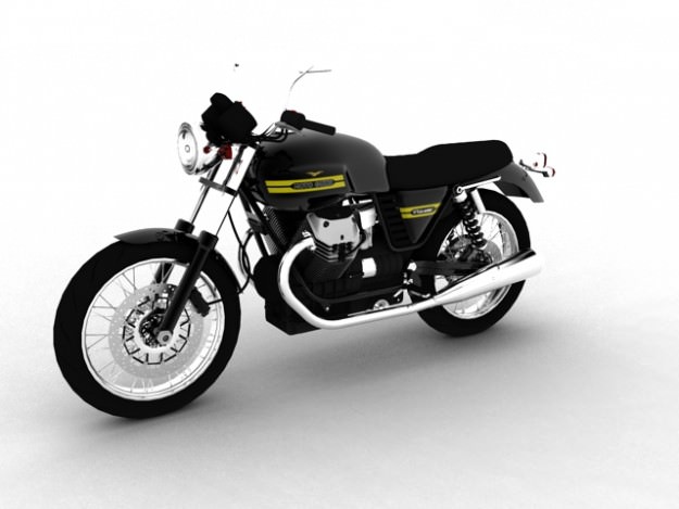 Moto Guzzi V7 Classic 2010 3D model_1