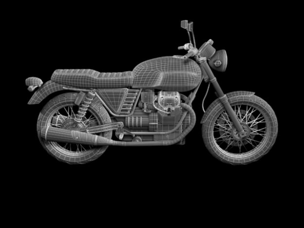 Moto Guzzi V7 Classic 2010 3D model_16
