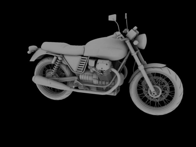 Moto Guzzi V7 Classic 2010 3D model_11