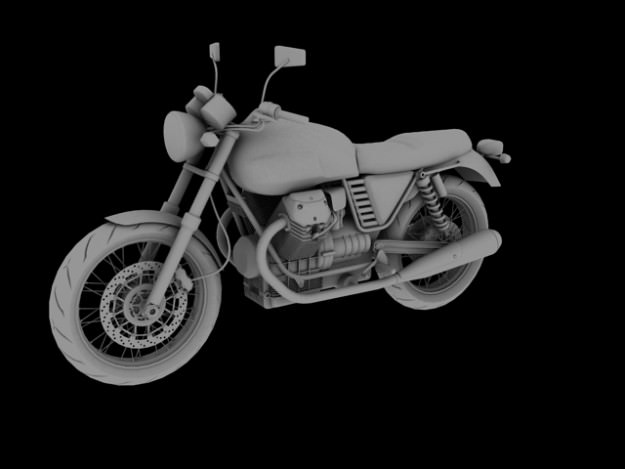 Moto Guzzi V7 Classic 2010 3D model_6
