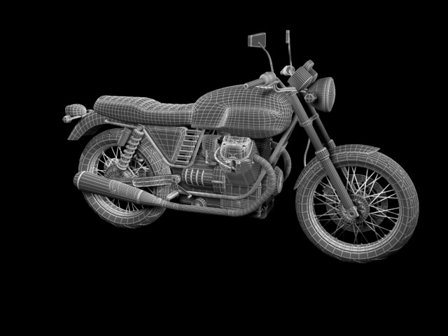 Moto Guzzi V7 Classic 2010 3D model_17
