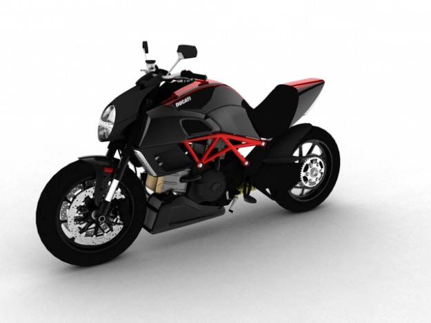 Ducati Diavel 2011 3D model_2