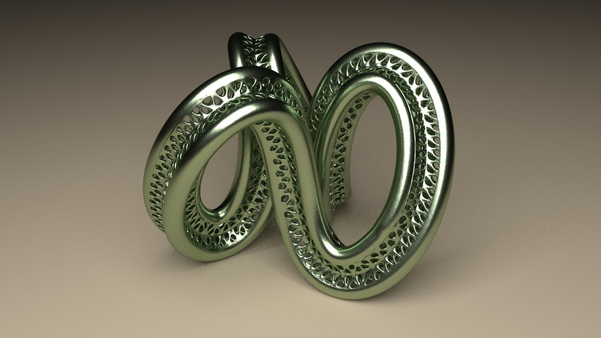 Organic Torus Art Free 3D print model_0