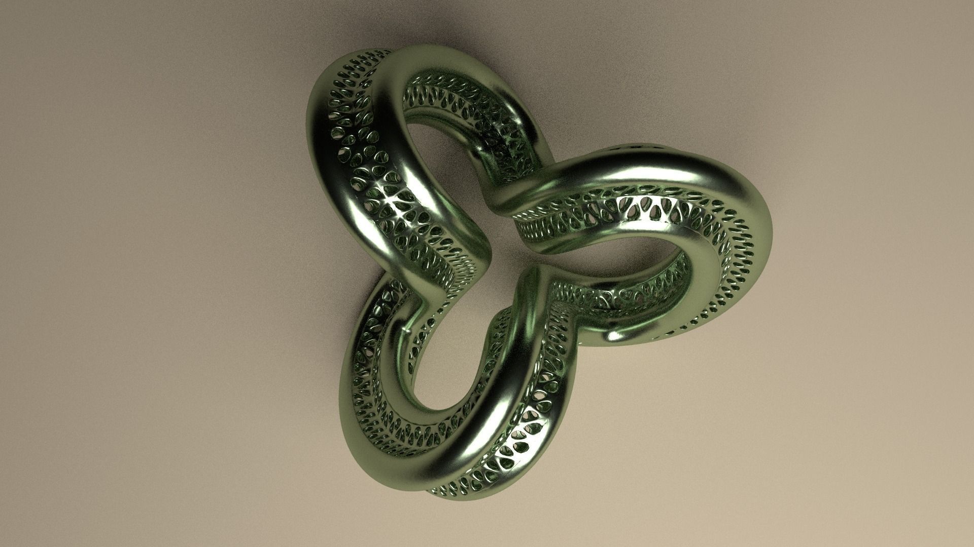 Organic Torus Art Free 3D print model_1