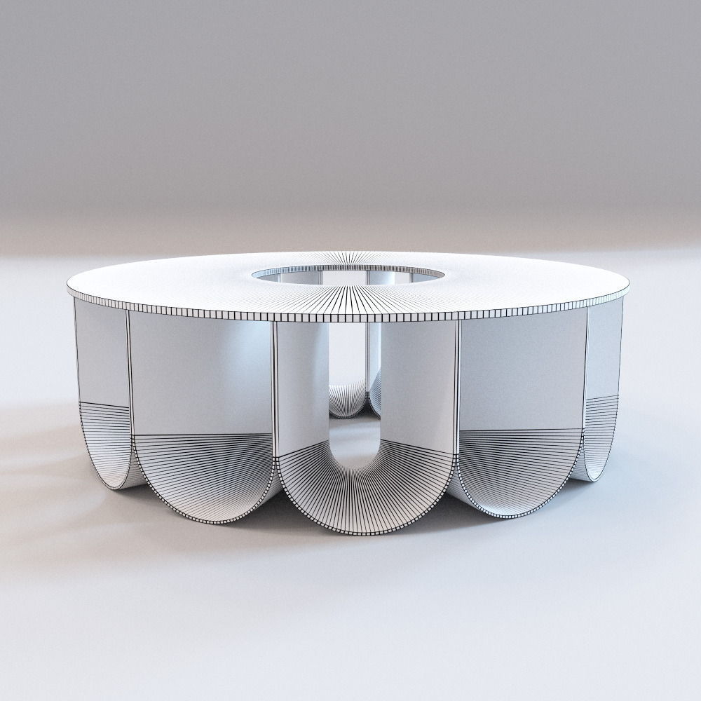 Roche Bobois - Iride coffee table Low-poly 3D model_3