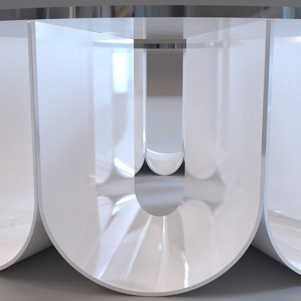 Roche Bobois - Iride coffee table Low-poly 3D model_4