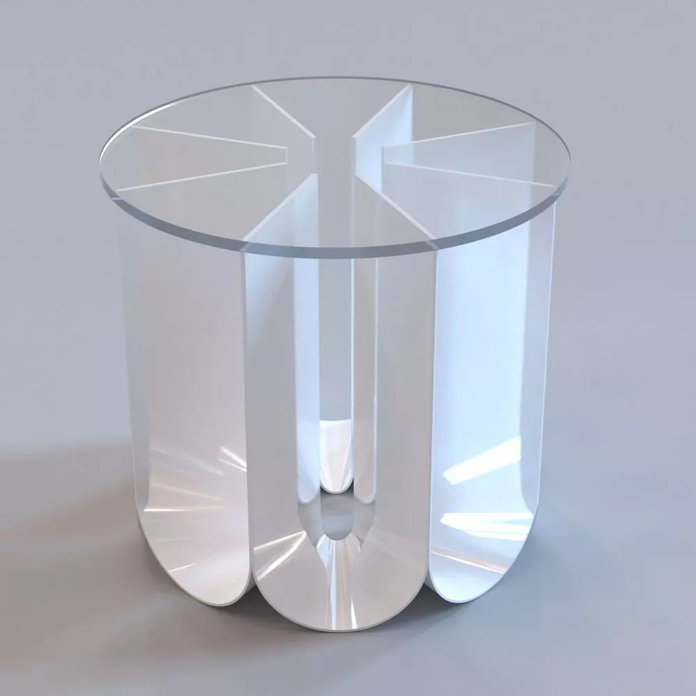 Roche Bobois - Iride end table Low-poly 3D model_0