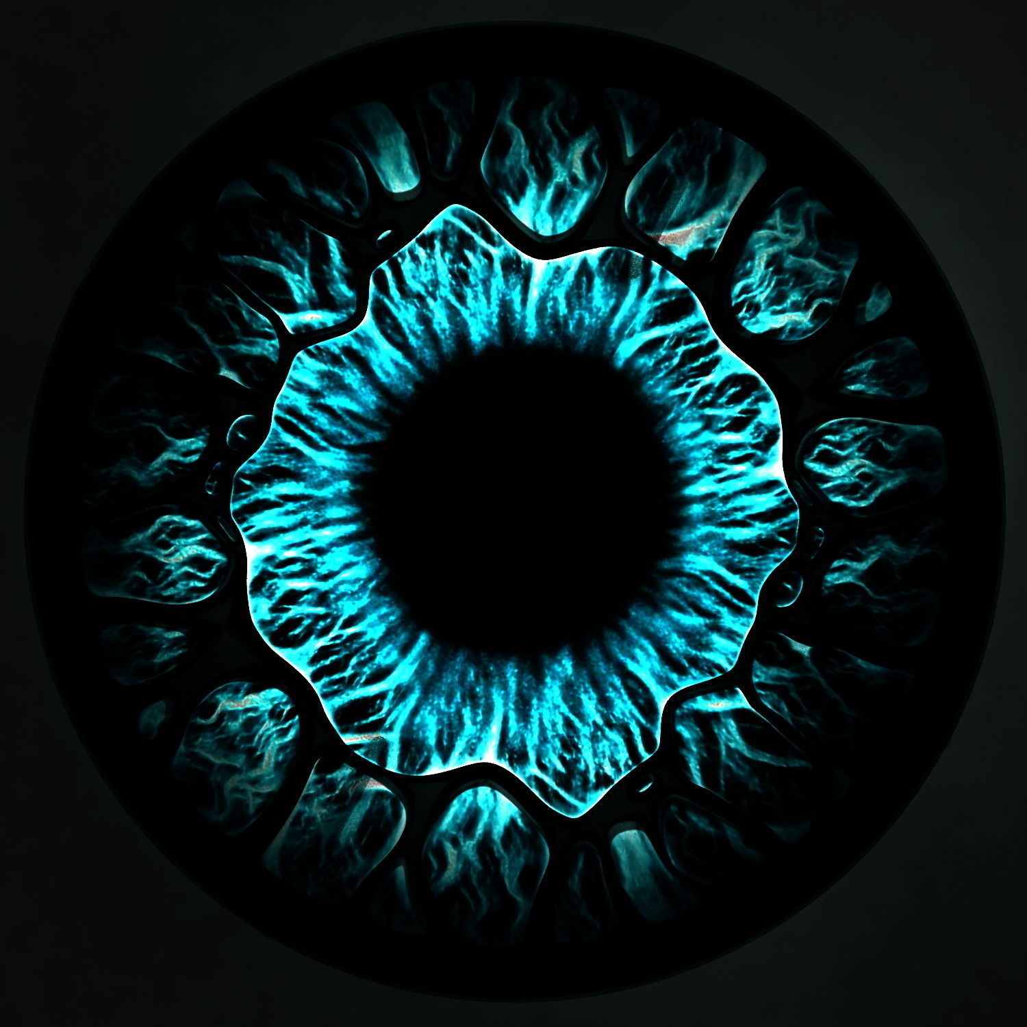 Eye-table coffee table with eye 3D model_1