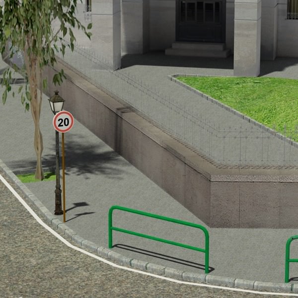 Building on corner of street 3D model_8