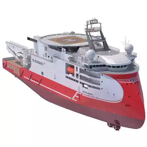 Light Construction Vessel Seven Viking 3D model