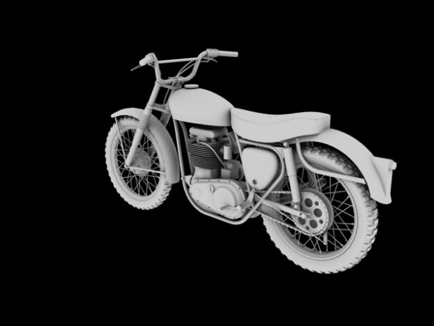 BSA B44 Victor Enduro 1966 3D model_7