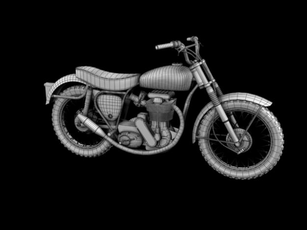 BSA B44 Victor Enduro 1966 3D model_19