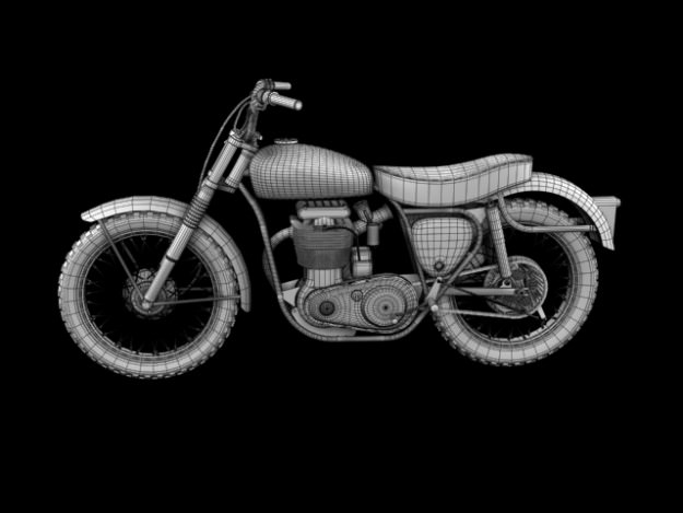 BSA B44 Victor Enduro 1966 3D model_14