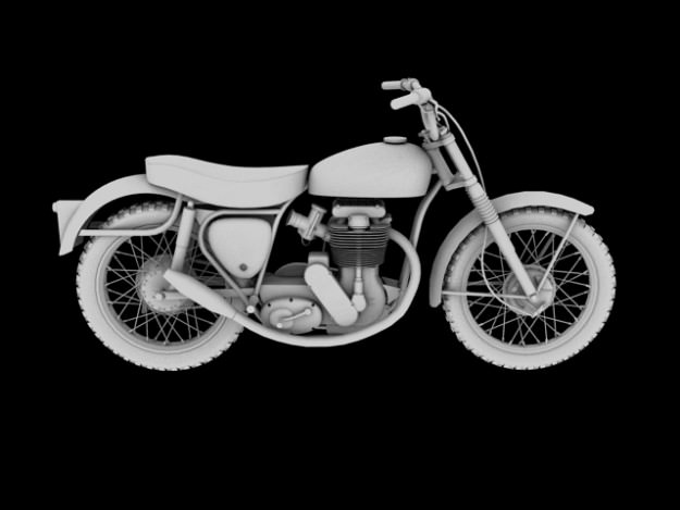 BSA B44 Victor Enduro 1966 3D model_10