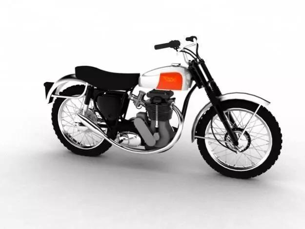 BSA B44 Victor Enduro 1966 3D model_0