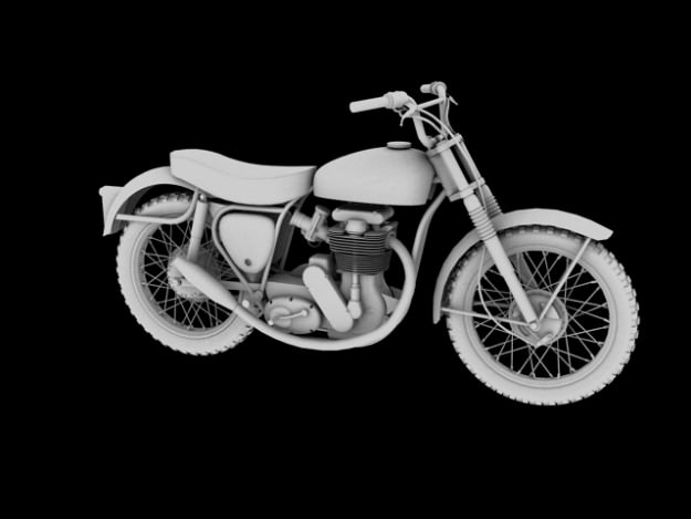 BSA B44 Victor Enduro 1966 3D model_11