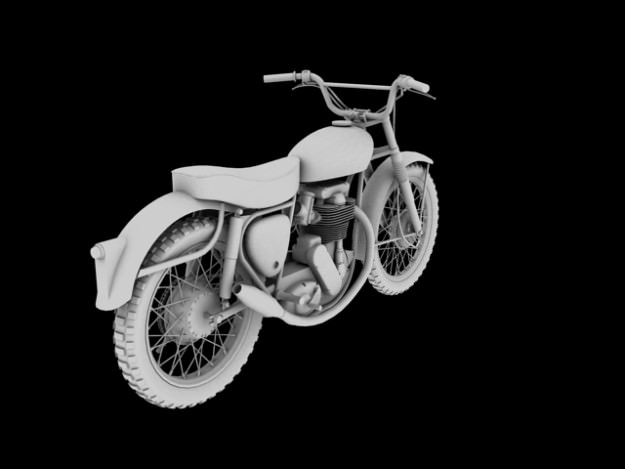 BSA B44 Victor Enduro 1966 3D model_9