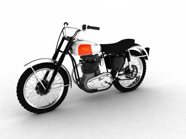 BSA B44 Victor Enduro 1966 3D model_1