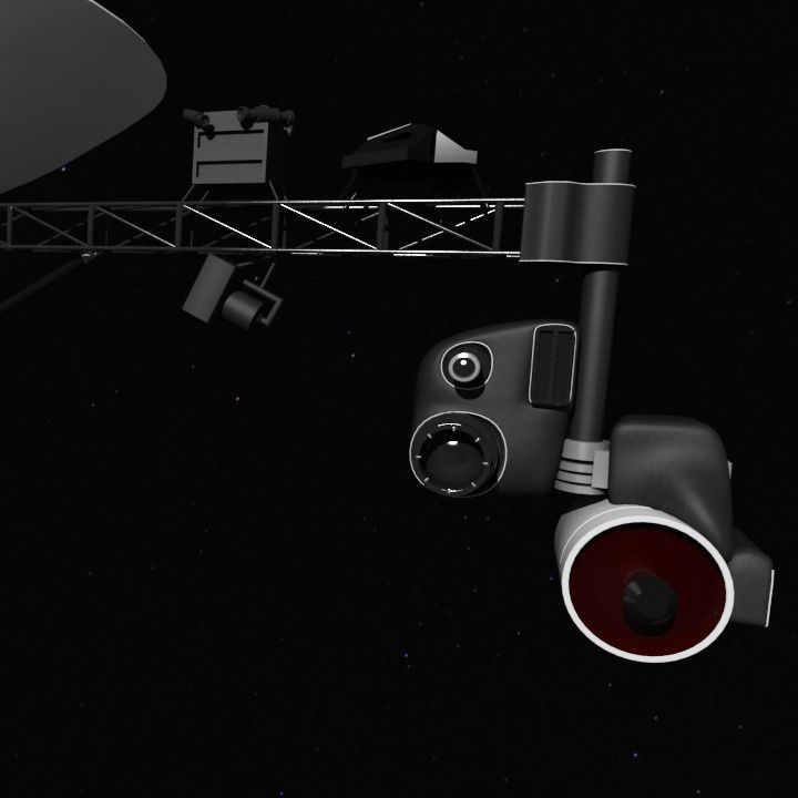 Voyager nasa 3D model_6