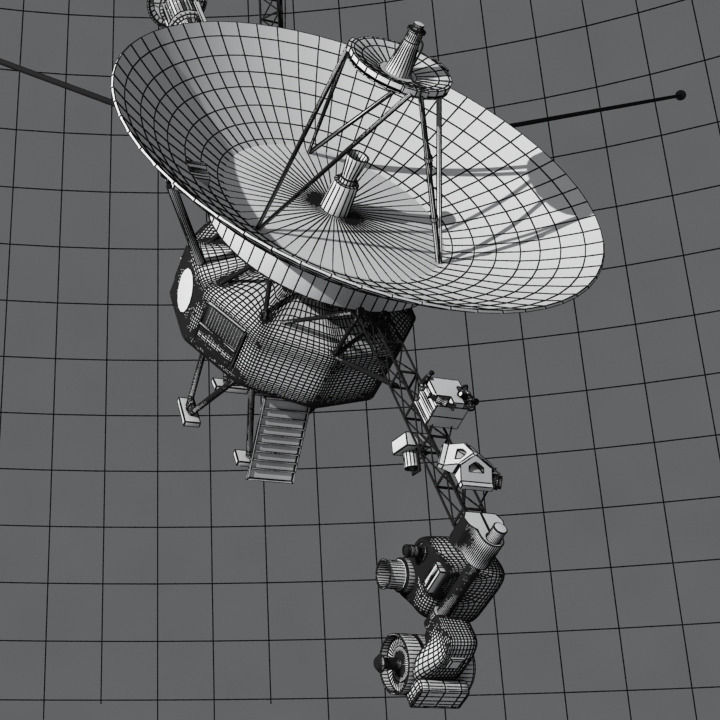 Voyager nasa 3D model_3