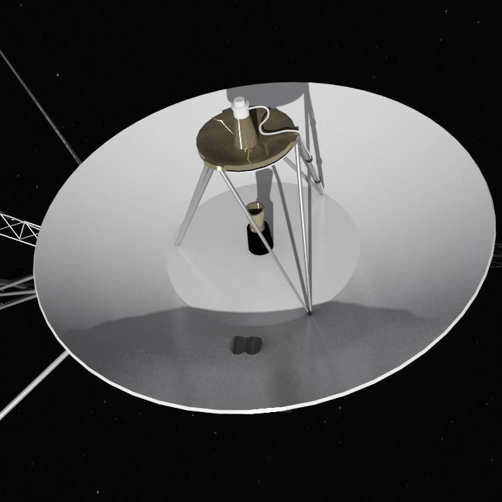 Voyager nasa 3D model_7