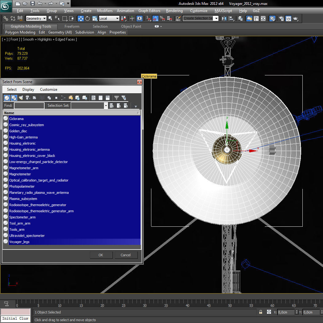 Voyager nasa 3D model_5