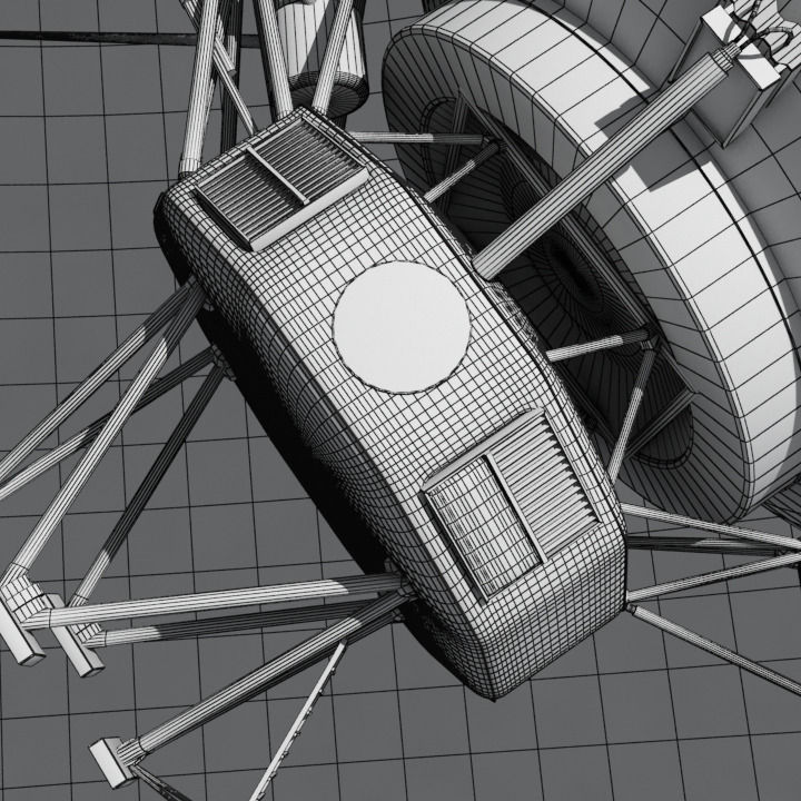 Voyager nasa 3D model_4
