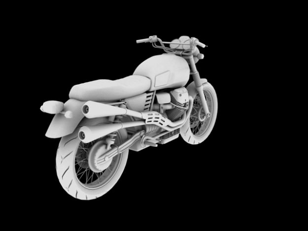 Moto Guzzi V7 Scrambler 2012 3D model_10